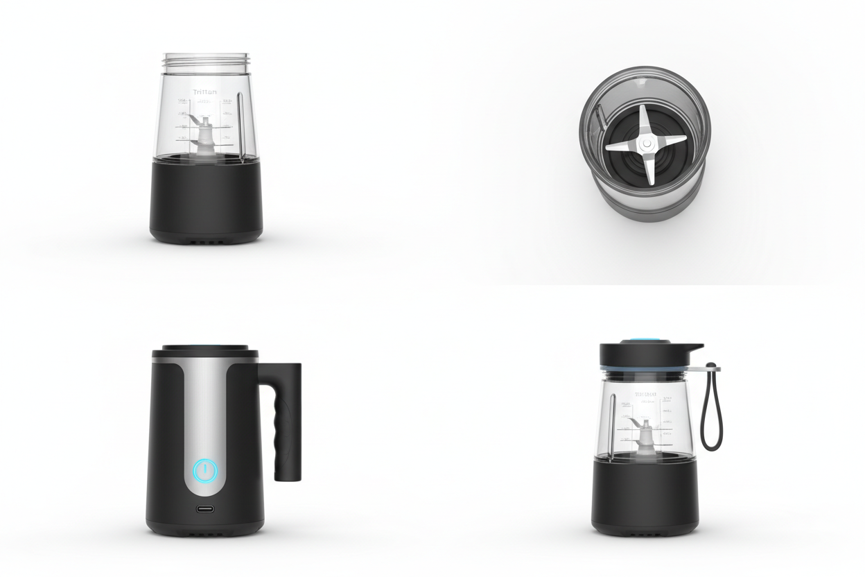 B -Licuadora portátil maxi (T) diferentes angulos