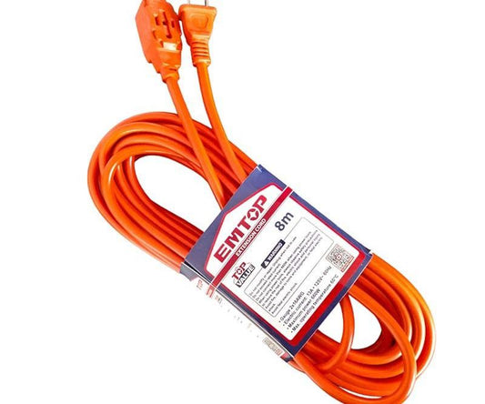 Extensión eléctrica Industrial EMTOP 8 m/26 pies